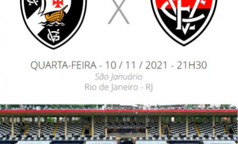 Série B: Vasco enfrenta o Vitória nesta quarta-feira, em São Januário 