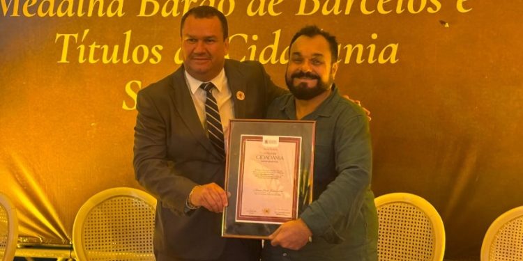 Empresário Edmar Ptak recebe Título de Cidadão Sanjoanense em noite de homenagens