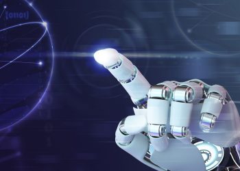 Dedo Da Mao Do Robo Graficos De Tecnologia De Fundo De Ia