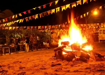 Fogueira Na Festa Junina
