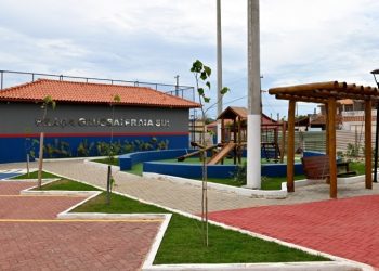 Grussaí ganha nova praça com quadra esportiva e playground